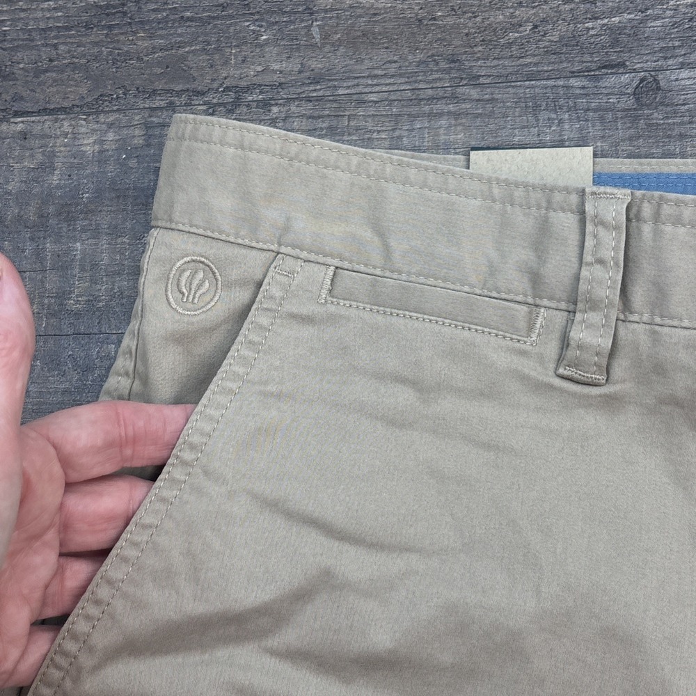 Fat Face Men's Size 40 Mawes Chino Shorts Flat Front Stone Cotton Stretch NEW - Picture 4 of 14